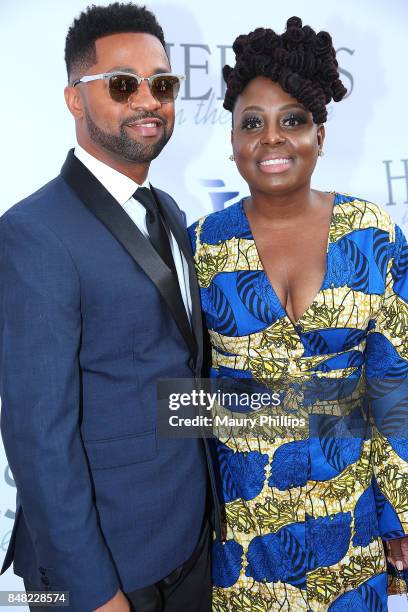 Ledisi and guest arrive at the 16th Annual Heroes In The Struggle gala reception and awards presentation at 20th Century Fox on September 16, 2017 in...