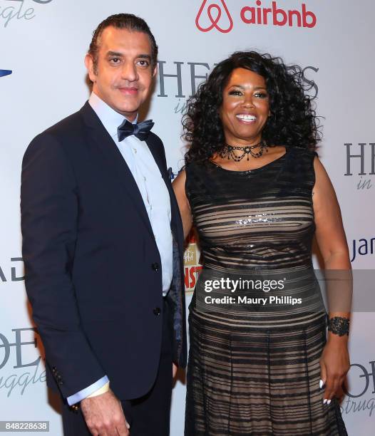 Dr. Hazem Mostafa and Linda Jones arrive at the 16th Annual Heroes In The Struggle gala reception and awards presentation at 20th Century Fox on...