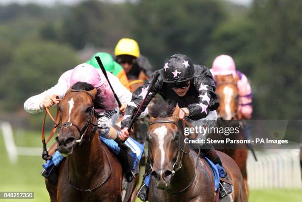Hot Diggity ridden by James Doyle to win Bet At coral.co.uk Irish Stallion Farms E.B.F. Maiden Stakes during Ladies Day of Coral Eclipse Summer...