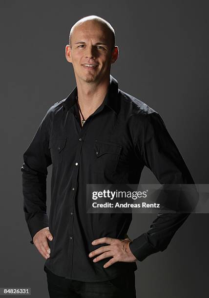 Herbert Nitsch, Freediver, looks on during a portrait session at the Digital Life Design conference on January 26, 2009 in Munich, Germany. DLD...