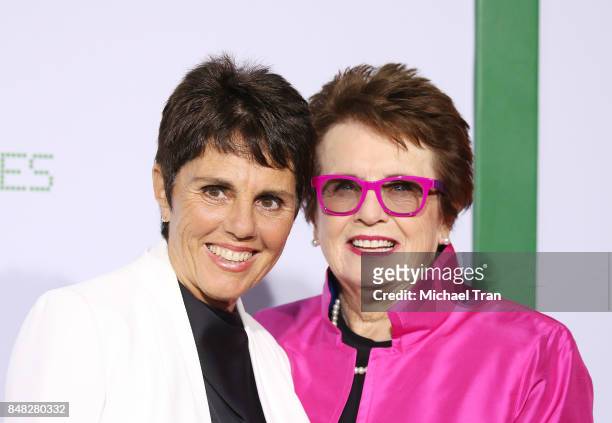 Ilana Kloss and Billie Jean King arrive at the Los Angeles premiere of Fox Searchlight Pictures' "Battle Of The Sexes" held at Regency Village...