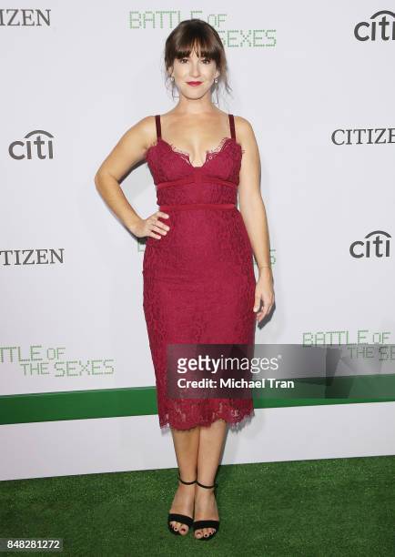 Martha MacIsaac arrives at the Los Angeles premiere of Fox Searchlight Pictures' "Battle Of The Sexes" held at Regency Village Theatre on September...