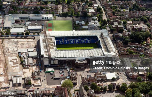 Aerial view of White Hart Lane, the stadium of Tottenham Hotspur Football Club, in Tottenham, north London. PRESS ASSOCIATION Photo. Picture date:...