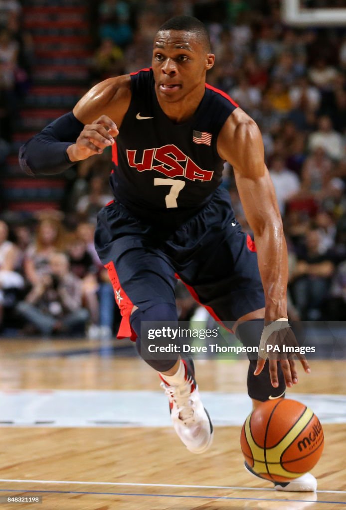 Basketball - Olympic Warm-Up Match - Great Britain v USA - Manchester Arena