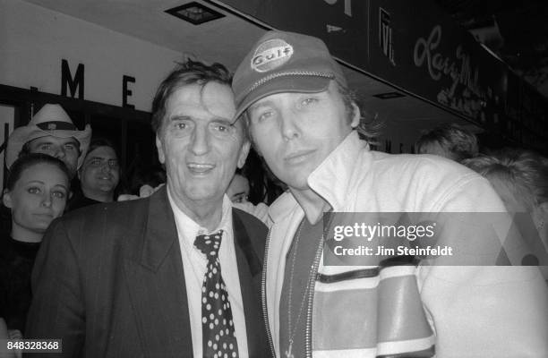 Harry Dean Stanton and Dwight Yoakam in Los Angeles, California in 1997.