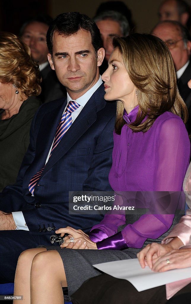 Prince Felipe & Princess Letizia At Newspapers Association Anniversary