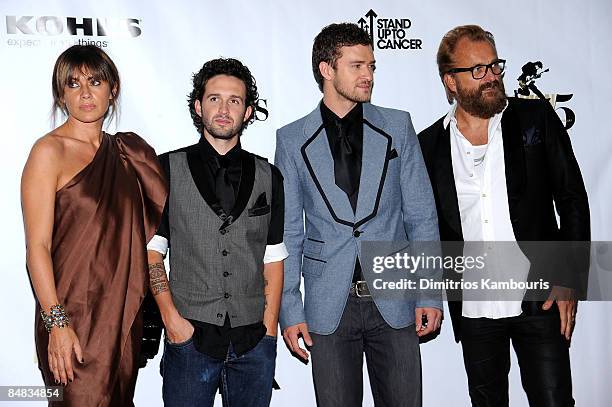 Justin Timberlake and Trace Ayala attend the Conde Nast Media Group's Fifth Annual Fashion Rocks at Radio City Music Hall on September 5, 2008 in New...