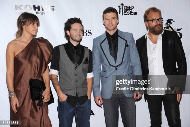 Justin Timberlake and Trace Ayala attend the Conde Nast Media Group's Fifth Annual Fashion Rocks at Radio City Music Hall on September 5, 2008 in New...