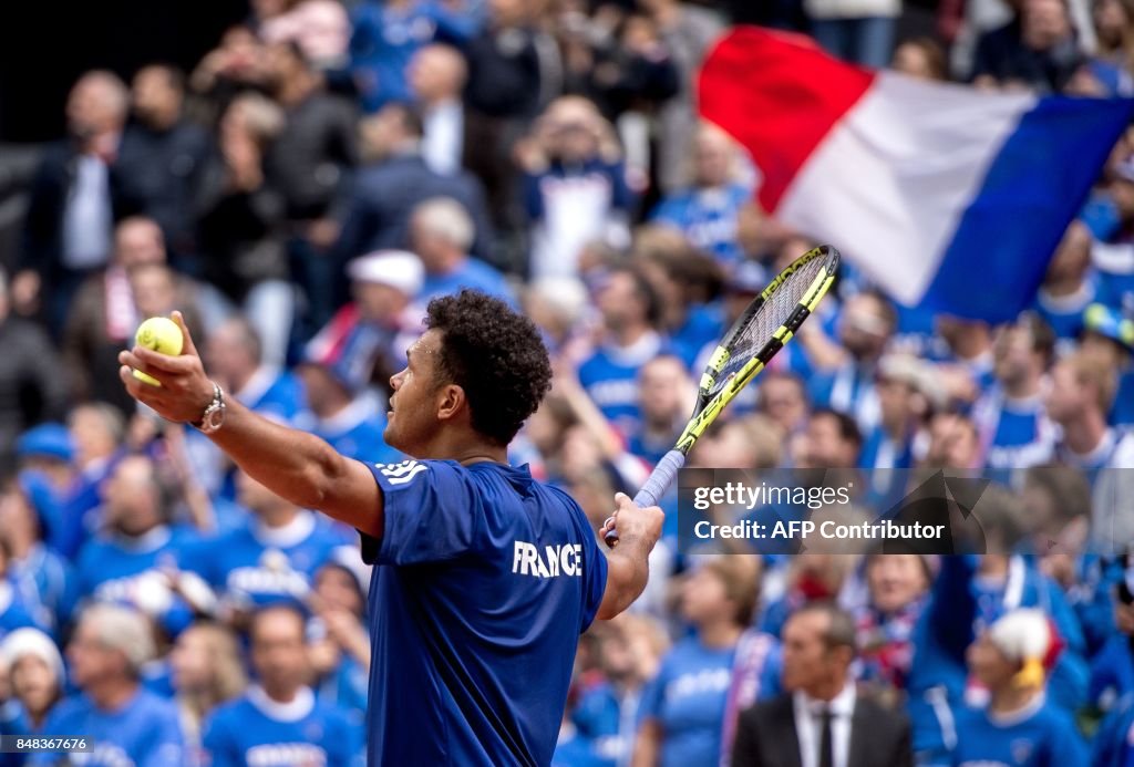 TOPSHOT-TENNIS-DAVIS-CUP-FRA-SRB