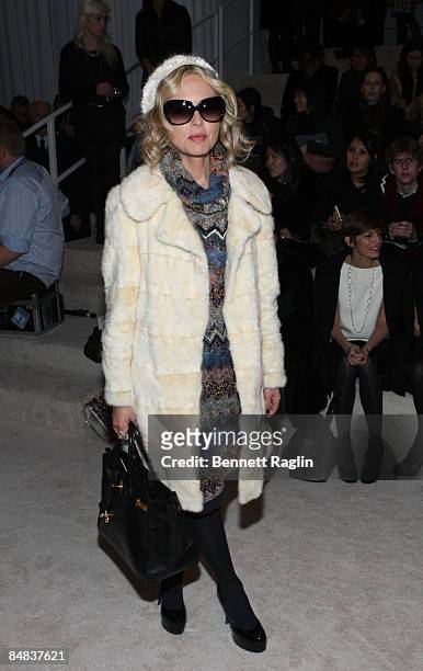 Stylist Rachel Zoe attends Derek Lam Fall 2009 during Mercedes-Benz Fashion Week at 635 West 42nd Street on February 17, 2009 in New York City.
