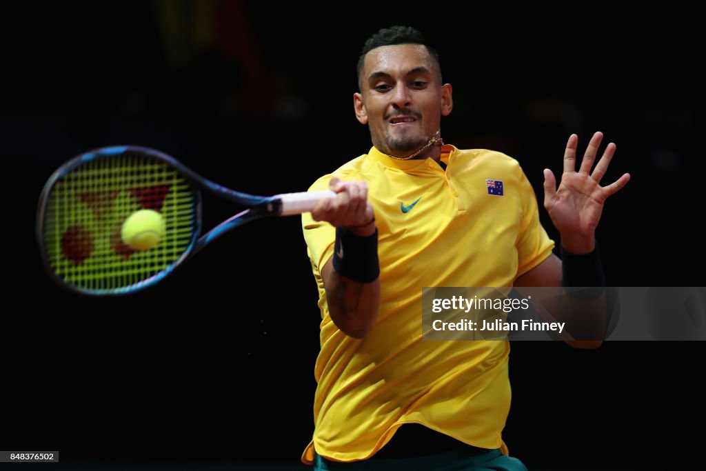 Belgium v Australia - Davis Cup World Group Semi Final: Day 3