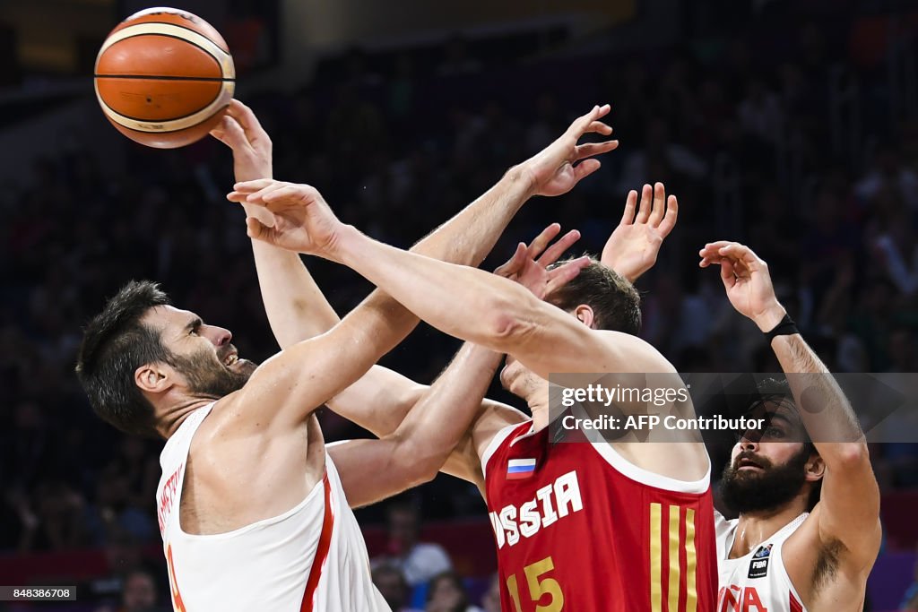 TOPSHOT-BASKETBALL-EURO-2017-ESP-RUS