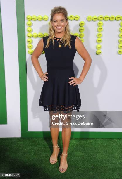 Tennis player CoCo Vandeweghe arrives at the premiere of Fox Searchlight Pictures' "Battle Of The Sexes" at Regency Village Theatre on September 16,...