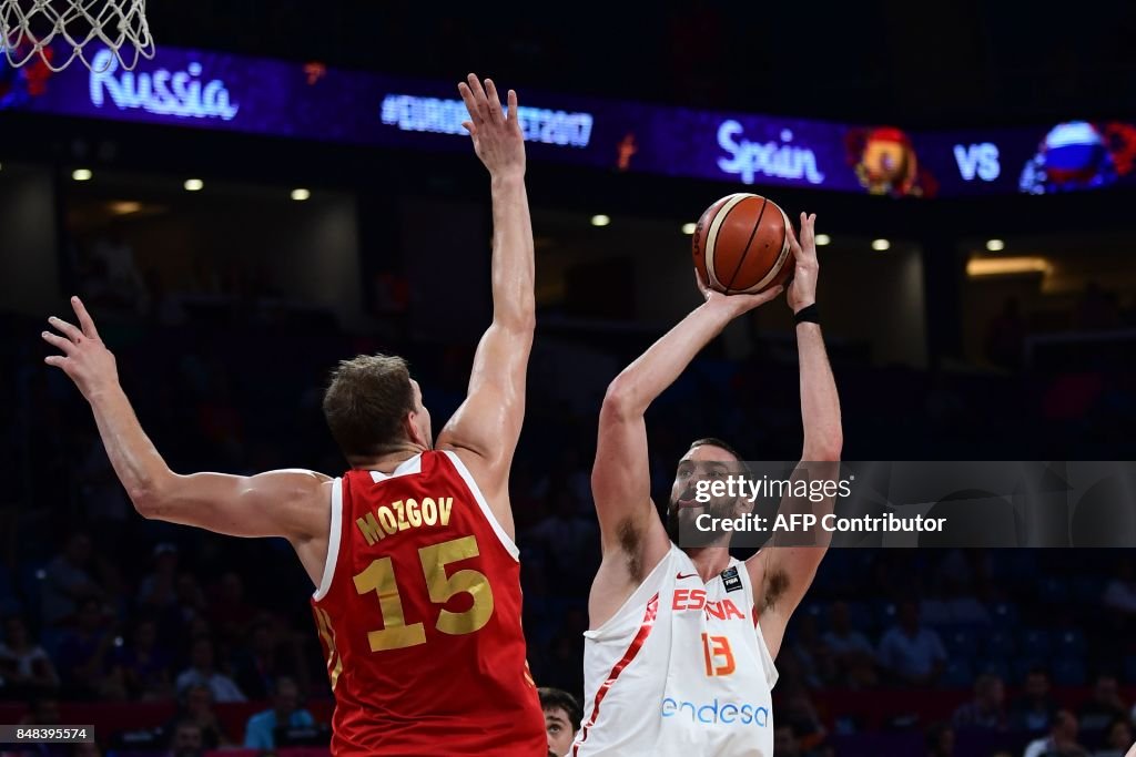 TOPSHOT-BASKETBALL-EURO-2017-ESP-RUS