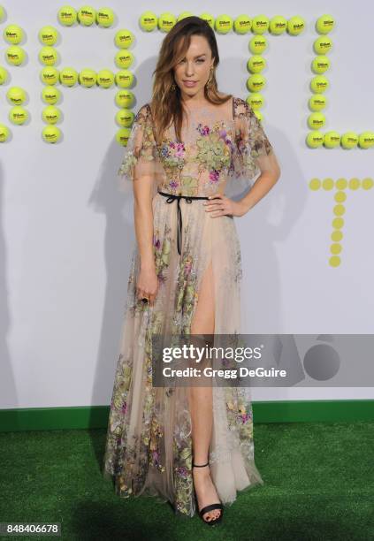 Jessica McNamee arrives at the premiere of Fox Searchlight Pictures' "Battle Of The Sexes" at Regency Village Theatre on September 16, 2017 in...