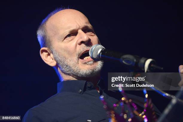 Musician Wayne Kramer of MC5 is honored with an award at the second annual Rock for Recovery benefit concert at The Fonda Theatre on September 16,...