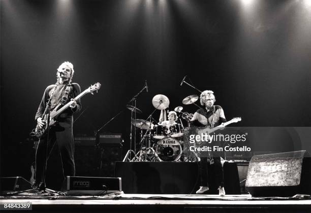 Photo of The Police, L-R: Sting, Stewart Copeland, Andy Summers performing live onstage