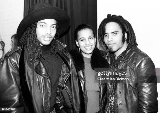 Photo of Lenny KRAVITZ and Terence Trent D'ARBY; with Terence Trent D'Arby