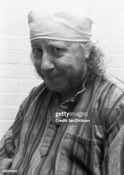 Photo of Peter GREEN; posed, backstage