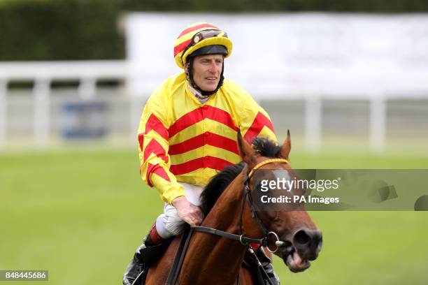Saddler's Rock ridden by Johnny Murtagh after winning The Artemis Goodwood Cup during Ladies Day of the Glorious Goodwood Festival at Goodwood...