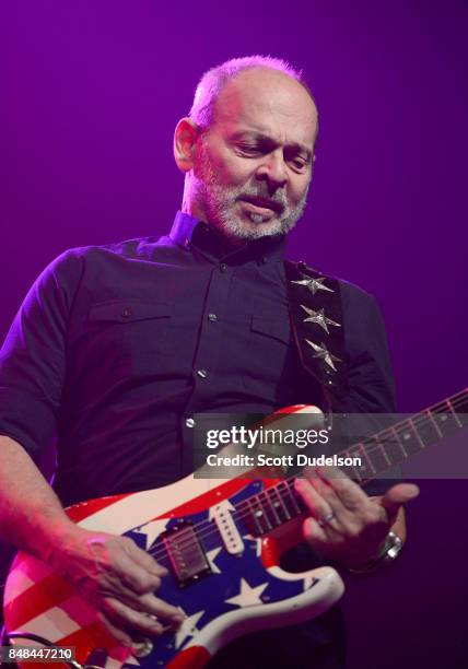 Musician Wayne Kramer of MC5 performs onstage during the second annual Rock for Recovery benefit concert at The Fonda Theatre on September 16, 2017...