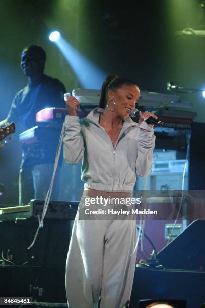 Photo of MS DYNAMITE, Ms Dynamite winner of Panasonic Mercury Music Prize Award 2002 performing live at Grosvenor house, London - 17th September 2002...