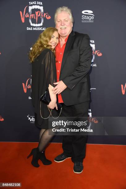 Klaus Baumgart and his wife Ilona Baumgart attend the 'Tanz der Vampire' Musical Premiere at Stage Theater on September 17, 2017 in Hamburg, Germany.