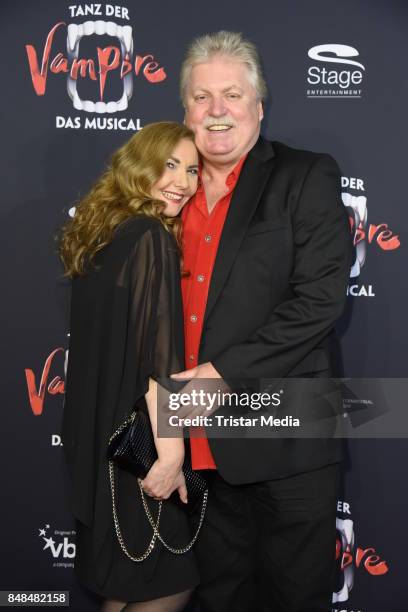 Klaus Baumgart and his wife Ilona Baumgart attend the 'Tanz der Vampire' Musical Premiere at Stage Theater on September 17, 2017 in Hamburg, Germany.