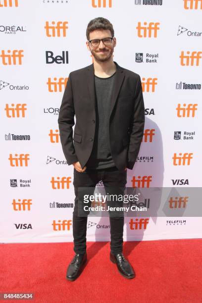 Director Marc-Antoine Lemire poses after being awarded with The IWC Short Cuts Award for Best Canadian Short for 'Pre-Drink' at the 2017 TIFF Awards...