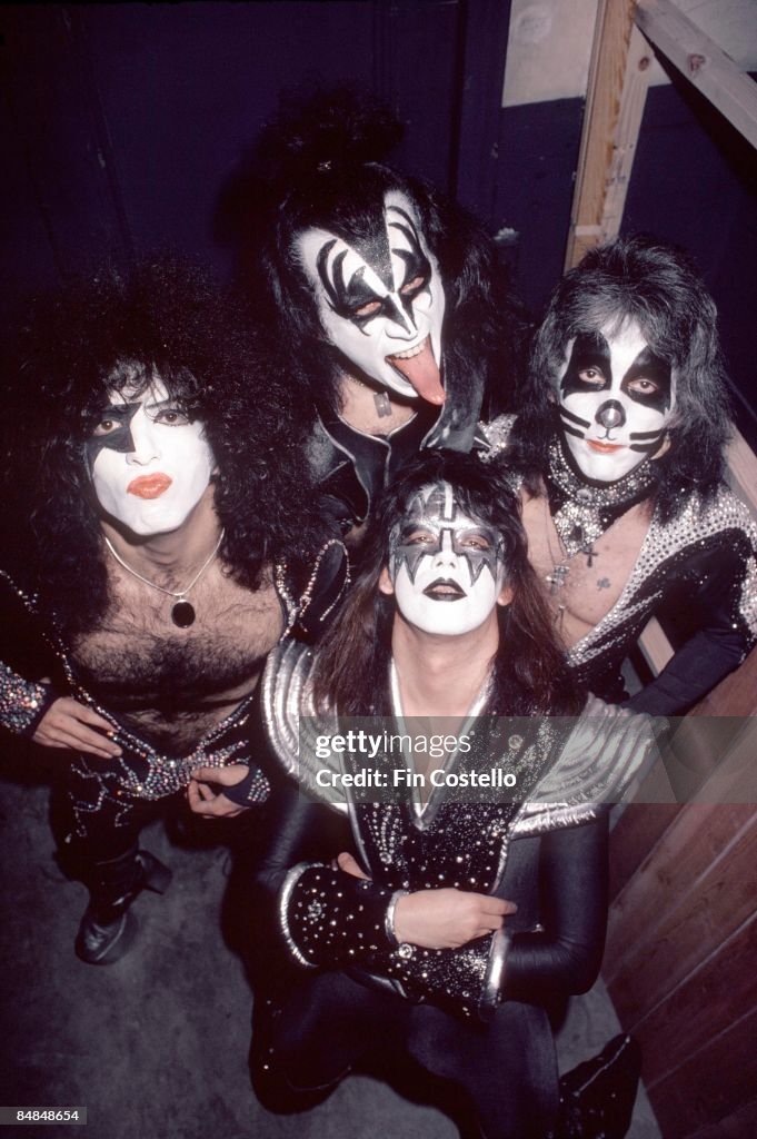 Photo of Gene SIMMONS and Paul STANLEY and Peter CRISS and KISS and Ace FREHLEY