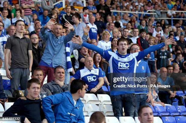 Birmingham City fans in the stands