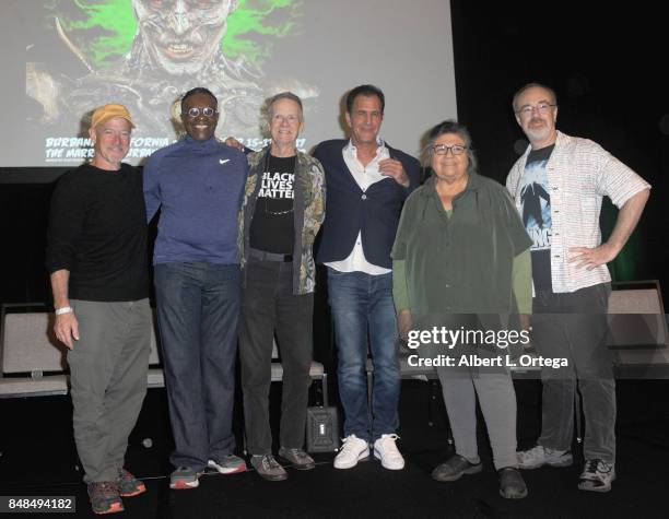 Cast of "The Thing" Joel Polis, Keith David, David Clennon attend Day 2 of the 2017 Son Of Monsterpalooza Convention held at Marriott Burbank Airport...