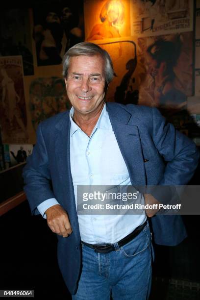 Vincent Bollore attends Sylvie Vartan Performs at L'Olympia on September 16, 2017 in Paris, France.