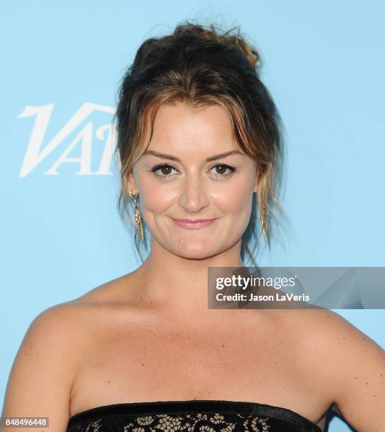 Actress Alison Wright attends Variety and Women In Film's 2017 pre-Emmy celebration at Gracias Madre on September 15, 2017 in West Hollywood,...