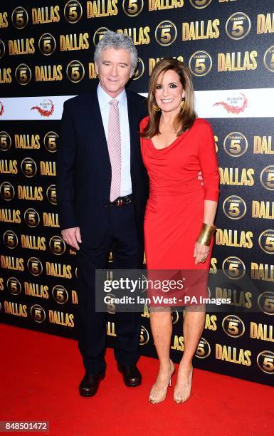 Patrick Duffy and Linda Gray arrives at the Channel 5 Dallas launch party at Old Billinsgate in London.