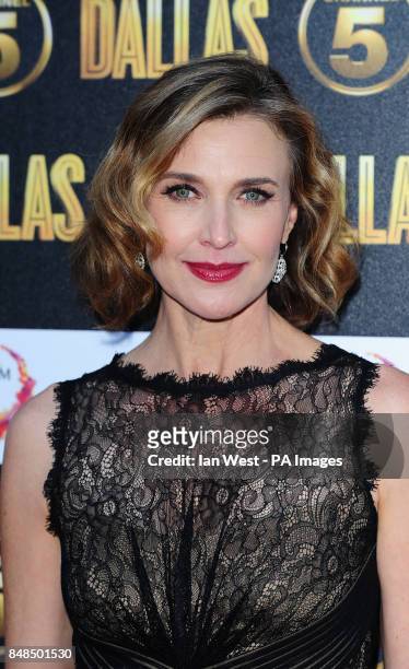 Brenda Strong arrives at the Channel 5 Dallas launch party at Old Billinsgate in London.