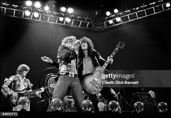 Led Zeppelin Mid Performance Photo of LED ZEPPELIN performing live on stage at Earls Court in ...