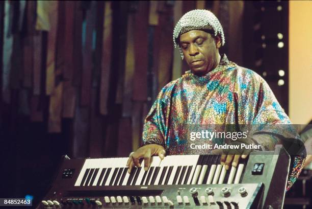 Photo of SUN RA, performing live onstage