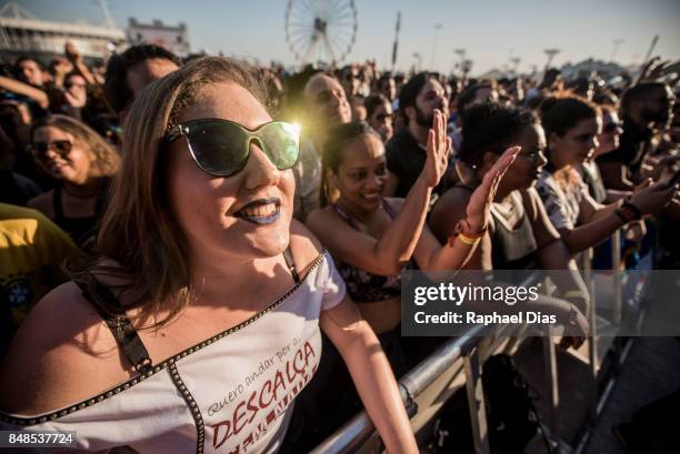 General atmosphere at day 3 of Rock in Rio on September 17, 2017 in Rio de Janeiro, Brazil.