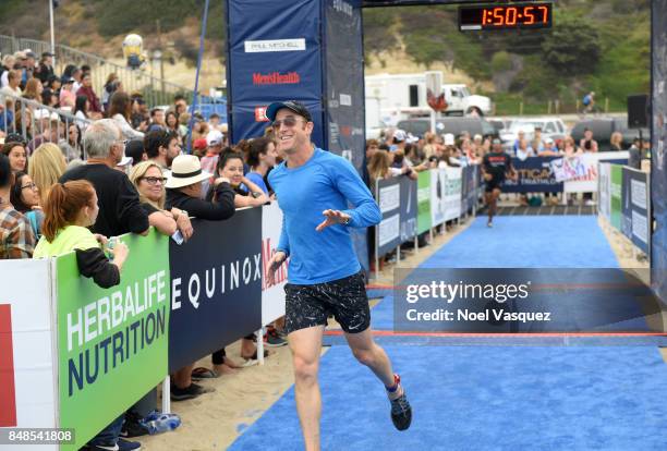 Brent Forrester participates in the Nautica Malibu Triathlon at Zuma Beach on September 17, 2017 in Malibu, California.