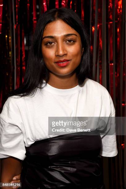 Supriya Lele attends the Fashion East London Fashion Week party in association with Bumble at Moth Club on September 17, 2017 in London, England.