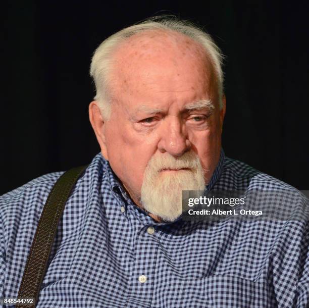 Actor Wilford Brimley attends Day 2 of the 2017 Son Of Monsterpalooza Convention held at Marriott Burbank Airport Hotel on September 16, 2017 in...