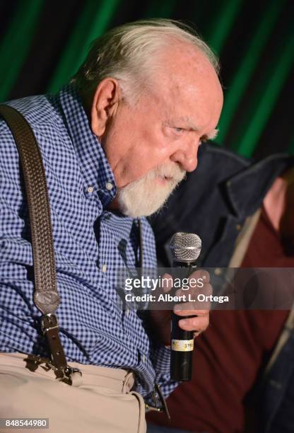 Actor Wilford Brimley attends Day 2 of the 2017 Son Of Monsterpalooza Convention held at Marriott Burbank Airport Hotel on September 16, 2017 in...