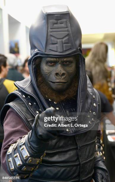 Cosplayer/FX Artist Anthony Bernal attends Day 2 of the 2017 Son Of Monsterpalooza Convention held at Marriott Burbank Airport Hotel on September 16,...