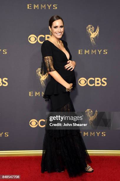 Personality Louise Roe attends the 69th Annual Primetime Emmy Awards at Microsoft Theater on September 17, 2017 in Los Angeles, California.