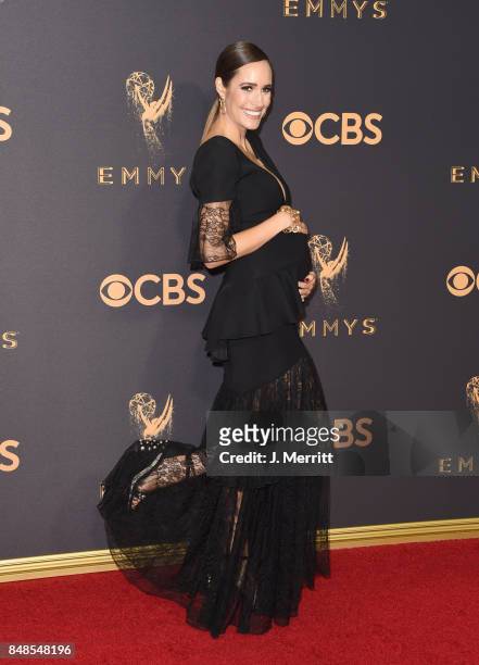 Personality Louise Roe attends the 69th Annual Primetime Emmy Awards at Microsoft Theater on September 17, 2017 in Los Angeles, California.
