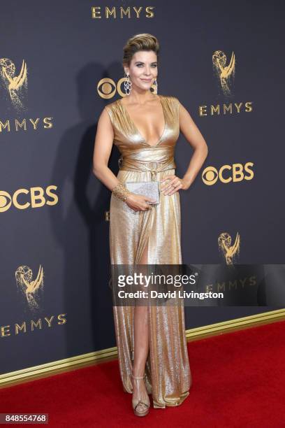 Personality McKenzie Westmore attends the 69th Annual Primetime Emmy Awards - Arrivals at Microsoft Theater on September 17, 2017 in Los Angeles,...