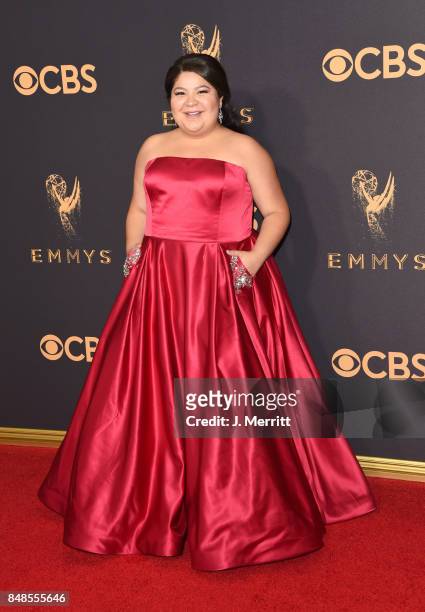 Actor Raini Rodriguez attends the 69th Annual Primetime Emmy Awards at Microsoft Theater on September 17, 2017 in Los Angeles, California.