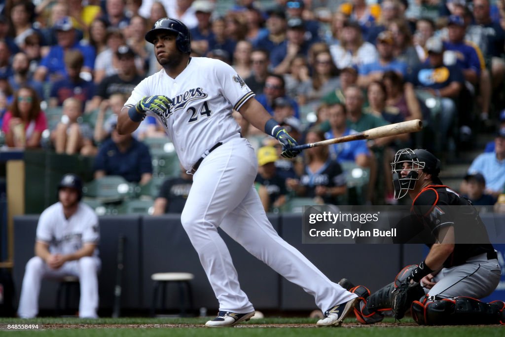 Milwaukee Brewers v Miami Marlins