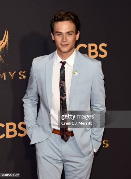 Actor Brandon Flynn attends the 69th Annual Primetime Emmy Awards at Microsoft Theater on September 17, 2017 in Los Angeles, California.